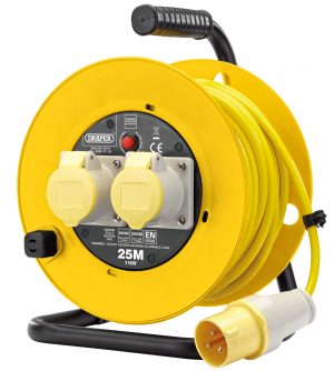 110V Twin Extension Cable Reel (25M)