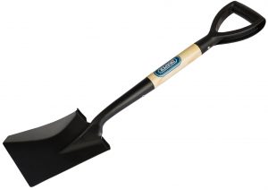 Square Mouth Mini Shovel with Wood Shaft
