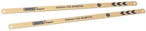2 x 300mm 24tpi Bi-Metal Hacksaw Blades