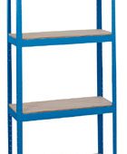 Steel Shelving Unit - Four Shelves (L760 x W300 x H1520mm)
