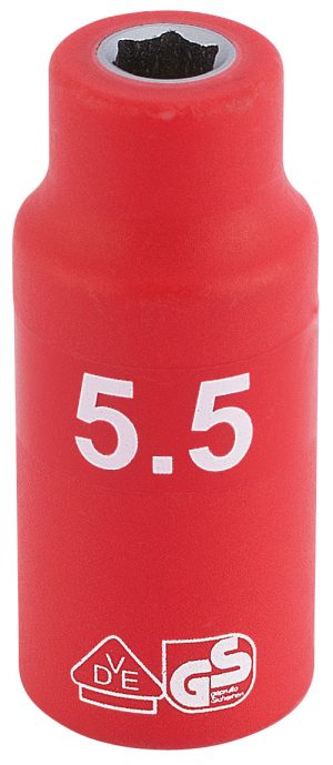1/4" Sq. Dr. Fully Insulated VDE Socket (5.5mm)