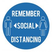 Social Distancing Floor Sticker