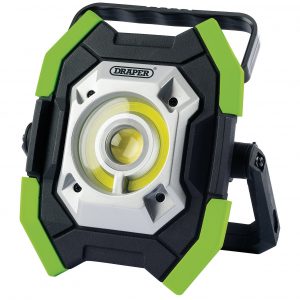 Twin COB LED Rechargeable Worklight, 5W & 10W, 1000 Lumens, Green