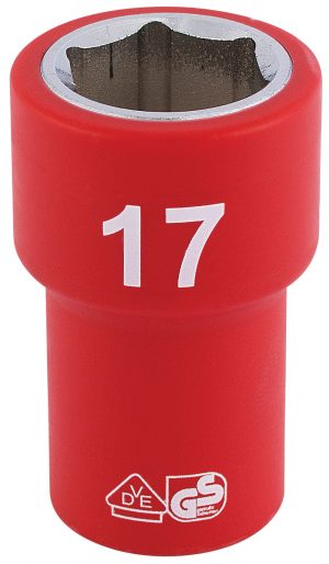 3/8" Sq. Dr. Fully Insulated VDE Socket (17mm)