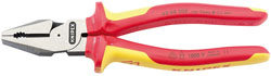 Knipex 02 08 200UKSBE VDE Fully Insulated High Leverage Combination Pliers (200mm)
