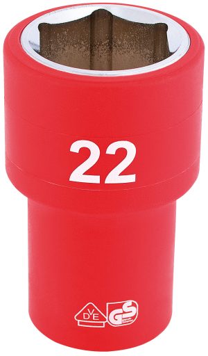 1/2" Sq. Dr. Fully Insulated VDE Socket (22mm)