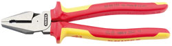 Knipex 02 08 225UKSBE VDE Fully InsulatedHigh Leverage Combination Pliers (225mm)