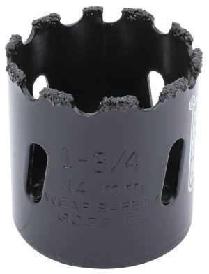 Tungsten Carbide Grit Hole Saw, 44mm