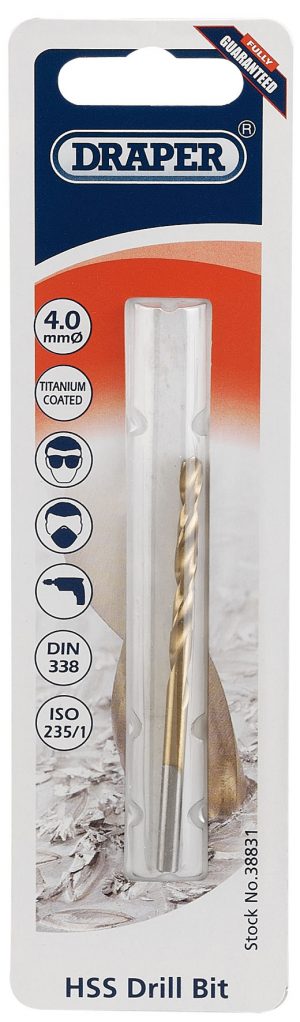 4.0mm HSS Titanium Drill Bit