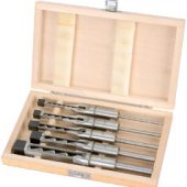 Hollow Square Mortice Chisel and Bit Set (5 Piece)