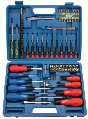 Screwdriver, Socket and Bit Set (70 Piece)