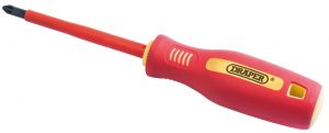 No: 2 x 100mm Fully Insulated Soft Grip Cross Slot Screwdriver.