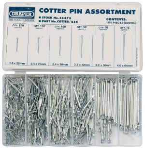 Split Pin Assortment (555 Piece)