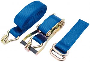 Ratcheting Vehicle Tie Down Straps, 2500kg