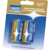 Heavy Duty Alkaline Batteries C (2-Pack)