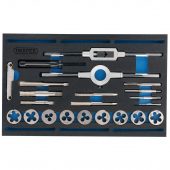 Combination Tap and Die Set - Metric and BSP in EVA Foam Insert Tray (22 Piece)