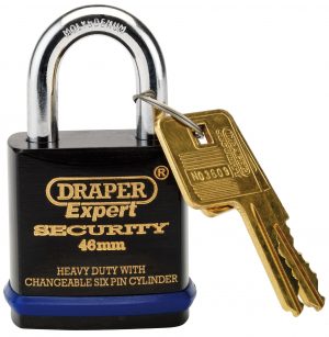 46mm Heavy Duty Padlock and 2 Keys with Super Tough Molybdenum Steel Shackle