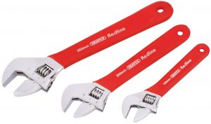 Draper Redline™ Soft Grip Adjustable Wrench Set (3 Piece)
