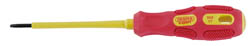 VDE Approved Fully Insulated Plain Slot Screwdriver, 2.5 x 75mm (Display Packed)