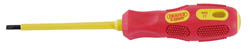 VDE Approved Fully Insulated Plain Slot Screwdriver, 4.0 x 100mm (Display Packed)