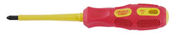 VDE Approved Fully Insulated PZ TYPE Screwdriver, No.2 x 100mm (Display Packed)