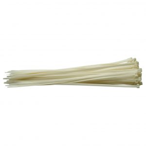 Cable Ties, 8.8 x 500mm, White (Pack of 100)