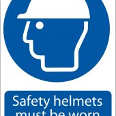 'Safety Helmet' Mandatory Sign