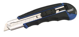 Soft Grip Retractable Segment Blade Knife with 7 Segment Blade, 18mm