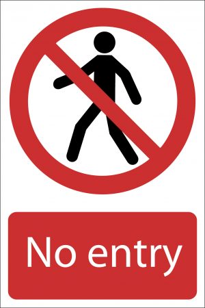 'No Entry' Prohibition Sign