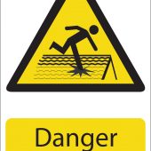'Danger Fragile Roof' Hazard Sign