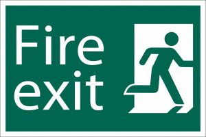 Fire Exit' Safety Sign