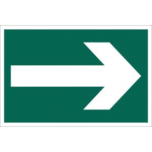 'Arrow Symbol' Safety Sign