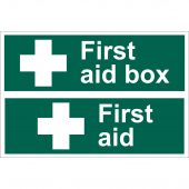 First Aid Box ' Safety Sign