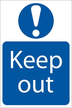 'Keep Out' Mandatory Sign