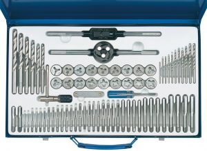 Combination Tap and Die Set Metric and BSP (75 Piece)