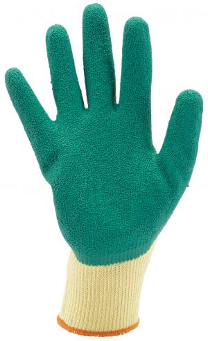 Green Heavy Duty Latex Coated Work Gloves - Extra Large