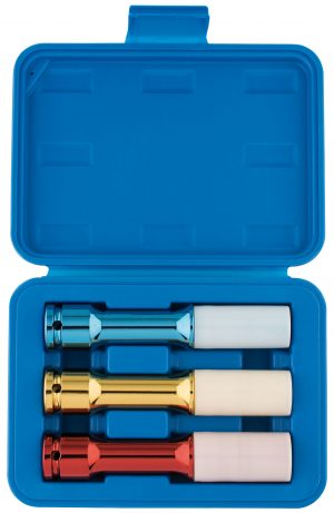 1/2" Sq. Dr. Long Reach Wheel Nut socket for Alloy Wheels (3 Piece)