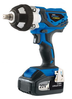 20V Cordless Impact Wrench with 2 LI-ION Batteries (3.0Ah)