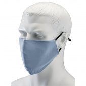 Fabric Reusable Face Masks, Light Blue, (Pack of 2)