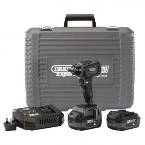 XP20 20V Brushless 3/8" Impact Wrench (250Nm) with 2x 4Ah Batteries and Fast Charger