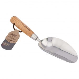 Draper Heritage Stainless Steel Hand Potting Scoop with Ash Handle